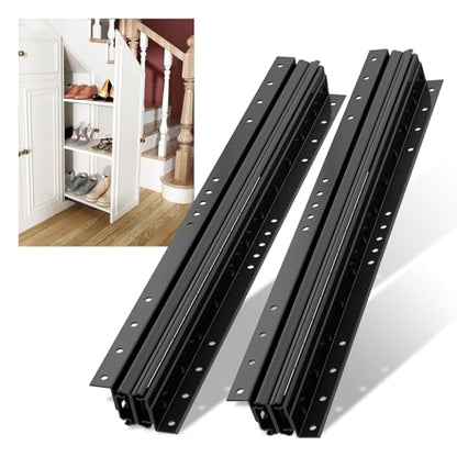 NECILO 24 Inch Undermount Heavy Duty Slides, 260 lb Full Ext Ball Bearing - size: 24 Inch, style: Heavy Duty Undermount