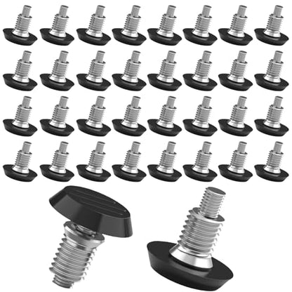1/4" Thread Furniture/Table/Chair Feet Levelers Screw On,32 Pcs/Package Adjustable Wood Furniture Leg Levelers with 1/4-20 Threaded Inserts - size: 32Pcs With Nut