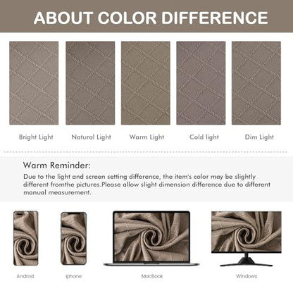 Genina Waterproof Chair Covers for Dining Room,Set of 4,Taupe - color: Taupe, size: 4PCS
