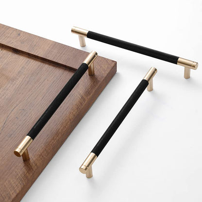 24 Pack 7 1/2 Inch 192 mm Bar Cabinet Pulls Gold and Black Knurled Handles for Brushed Gold Drawer Pulls Cupboard Aluminum Handles - color: Gold and Black, size: 7 1/2 Inch