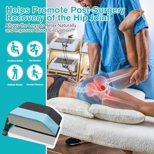 Memory Foam Wedge Post Hip Surgery Cushion, Adjustable Height