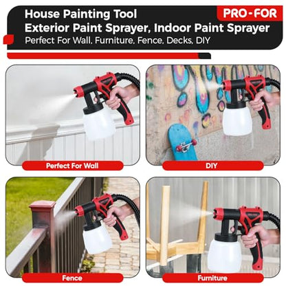 700W HVLP Paint Sprayer Station with 10FT Hose