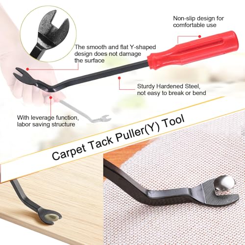 3Pcs Staple Remover Heavy Duty Upholstery Staple Puller Tool