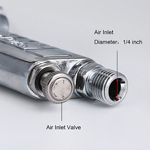 Ouya R77P Paint Sprayer Pressure Feed High Efficiency Spray Gun Nozzle Size 2.5mm - size: Nozzle Size 2.5mm