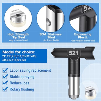 Zhengmy 12 Pcs Spray Tips, 211, 213, 215, 313, 315, 317, 413, 415, 417, 517 - size: 211, 213, 215, 313, 315, 317, 413, 415, 417, 517