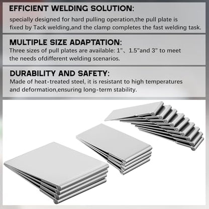 Hicarer 20 Pcs Pull Plate Kit, Auto Body Repair Kit