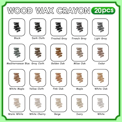Furniture Markers Touch Up, 20 Colors Wood Filler Sticks- Mixed Series - color: Mixed Series