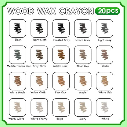 Furniture Markers Touch Up, 20 Colors Wood Filler Sticks- Mixed Series - color: Mixed Series