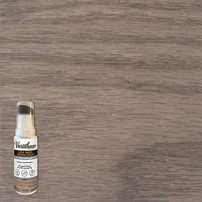 Varathane Less Mess Gray Wood Stain & Applicator - color: Gray, size: 4 Ounce (Pack of 4)