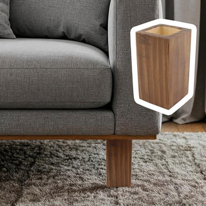 Retro Red Cuboid Pine Wooden Square Holes Furniture Riser 4Pcs - color: Retro Red, size: In dia 1.97"/H 3.94"