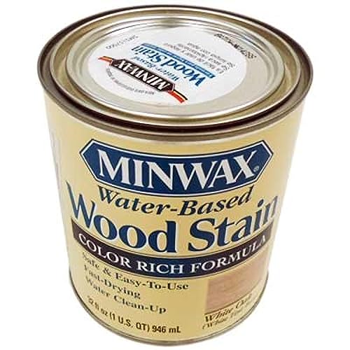 Minwax 618064444 Water-Based Wood Stain, quart, White Oak , Tint Base