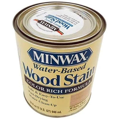 Minwax 618064444 Water-Based Wood Stain, quart, White Oak , Tint Base