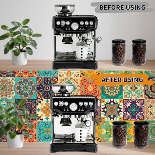 24 PCS Peel and Stick PVC Tile Stickers Waterproof Removable - color: Style B, size: 4 x 4 Inch