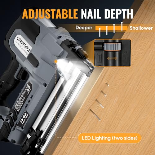 WORKPROX 20V Cordless Brad Nailer Kit, 18 Gauge 2-in-1 Nail & Staple Gun