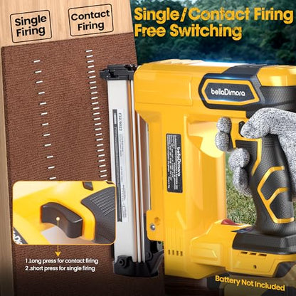 Cordless Brad Nailer Compatible with DeWalt 20V Battery