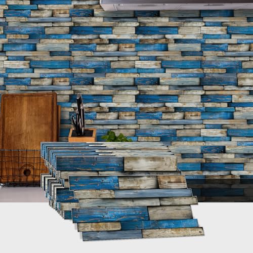 24pcs Peel and Stick Backsplash Tile Wall Stickers 9.68x4.72 inch - color: Hzw-xy-htp-107