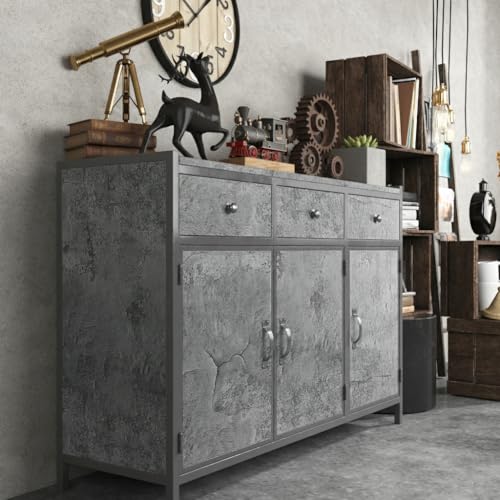 ReWallpaper Textured Cement Wallpaper Peel and Stick Dark Grey Concrete Wall Paper Self Adhesive Cement Vinyl Wall Covering for Accent Walls Kitchen Backsplash Countertop Bathroom Office 15.8in x 23ft - color: Gray Concrete, size: 15.8in x 23ft