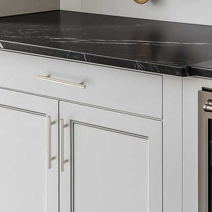 HOME EDIT Brushed Nickel Cabinet Handles, Drawer Pulls, 5 Inch, 30 Pack - color: Brushed Nickel, size: 5 Inch Hole Center