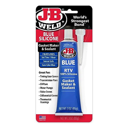 J-B Weld 31316 RTV Silicone Gasket Maker and Sealant - 3 oz. - Blue - color: Blue, size: 3 Ounce (Pack of 1)