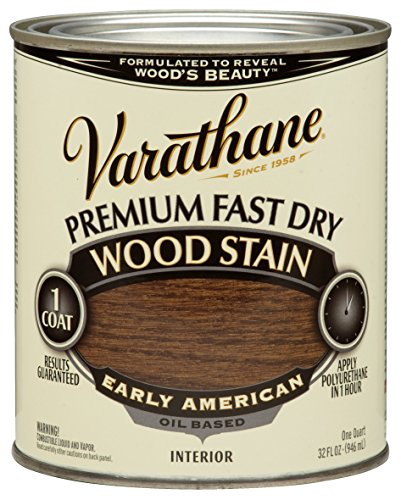 Varathane Premium Fast Dry Early American Wood Stain - color: Fast Dry Stain Early American