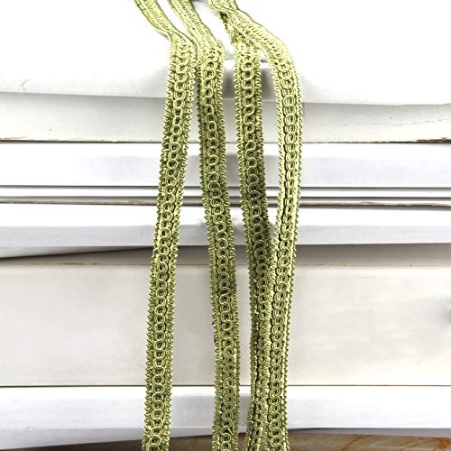 6.5 Yard Handmade Basic Trim,0.59" Diameter Gimp Braid-Green - color: Green, size: 6.5