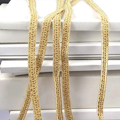 13 Yard Handmade Basic Trim,0.59" Diameter Gimp Braid-Gold - color: gold, size: 13