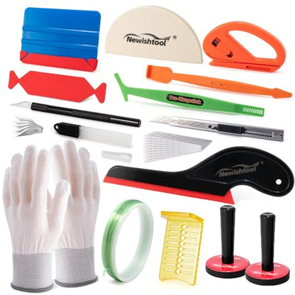 NEWISHTOOL PPF Kit Car Window Tint Tools Kit Vinyl Wrap Tool Wrapping Tools