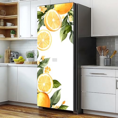 Self-Adhesive Vinyl Refrigerator Stickers Peel and Stick Removable Wallpaper for Doors, Walls, Furniture Wrinkle-Resistant Waterproof No Residue Easy DIY Home Decor (Type1, 32.3"x78.7") - color: Type1