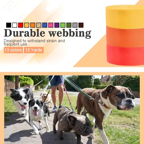 CooBigo 12 Yards Webbing 3/4" & 1" & 1.5" & 2" Polypropylene Webbing Strap 3/4 Inch 1 Inch 1.5 Inch 2 Inch Wide Webbing Strapping for Bags/Lawn Chair/Pool Solar Cover DIY Crafting - color: DarkBrown, size: 1"- 12 Yards