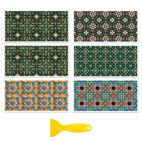 Peacoblue Marrakech Patterns Rub On Transfers for Furniture Craft 6"x12" - style: Marrakech Patterns