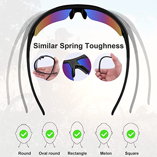 Tinted Safety Glasses for Men, ANSI Z87.1& UV Eye Protection Glasses - color: 6pack-multicolor