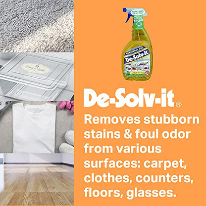 De-Solv-It Citrus Solution, Multi-Surface Cleaner & Degreaser 33 oz, 2 Pack