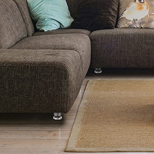 CozyCabin 4PCS Adjustable Metal Furniture Legs - Stainless Steel Cabinet Legs Round for Cabinet Sofa Table Kitchen Feet Replacement,(Height 60mm/2.5") - size: 2.5 inches