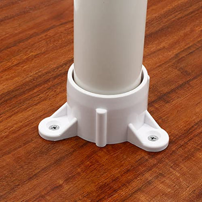 Biaungdo 1 Inch PVC Table Leg Cap Fittings, White, 4 Pcs - color: White (4 Pcs), size: 1 Inch