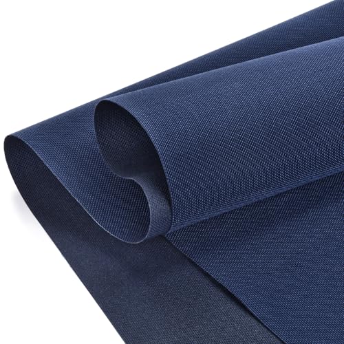 Waterproof Canvas Fabric by The Yard 600D Upholstery Outdoor Fabric 58" W - color: Midnight Blue