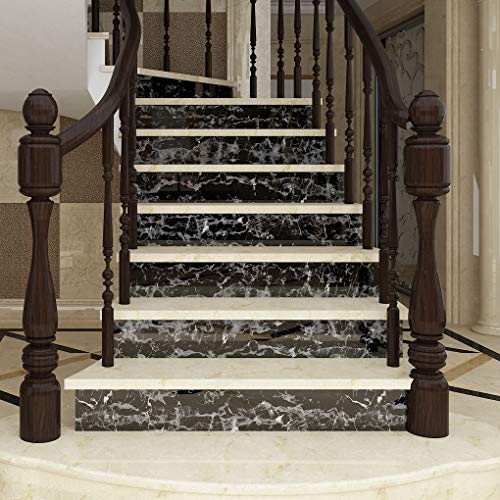 Livelynine 24x197 Black Countertop Peel and Stick Countertops Waterproof Black Marble Contact Paper Self Adhesive Wallpaper Renter Friendly Counter Top Covers Waterproof Kitchen Vinyl Wrap Desk Table - size: 24"W x 197"L