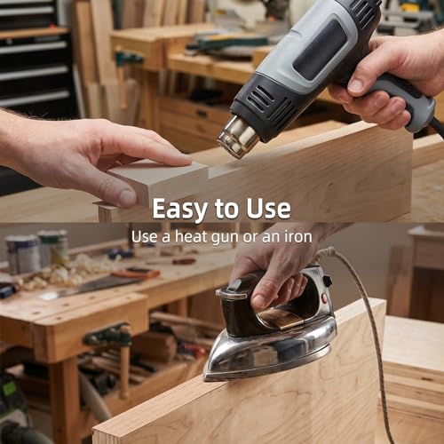 Walnut Edge Banding 3/4" x 50ft Fewer Joints for Seamless Finish, Pre-Glued Real Wood Veneer Paintable Edge Banding, Iron-on Plywood Edging with Hot Melt Adhesive, for Furniture Restoration/DIY - color: Walnut, size: 3/4" x 50ft