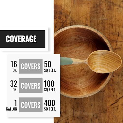 Real Milk Paint, Half and Half, Pure Tung Oil with Pine for Wood Finishing, Cutting Boards, Butcher Blocks, Clay, Stone, and Slate, 16 oz. - color: Pine, size: 16 Ounce (Pack of 1)