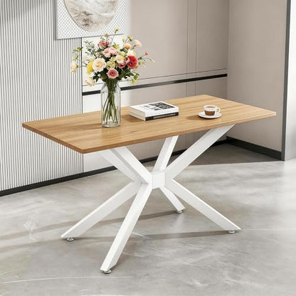Heavy Duty Metal Desk Legs 29 Inch - Industrial Wrought Iron Table Base for Glass, Marble, Wood Table Tops - Desk Frame for Home Office, Kitchen Island, Writing & Computer Workstation (White) - color: White