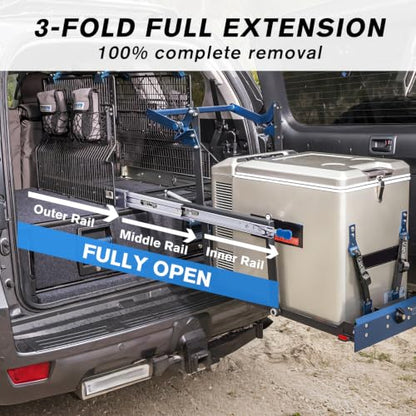 YENUO Locking Heavy Duty Drawer Slides Full Extension 12–40 Inch 250 LB - size: 12 Inch, style: Load:250 lb (With lock) -W:53mm