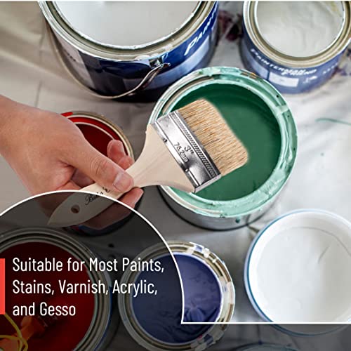 Bates- Chip Paint Brushes, 2 Inch, 48 Pack, Chip Brush, Brushes for Painting, Paint Brushes, Stain Brushes for Wood, Natural Bristle Paint Brush, 2 Inch Paint Brush, Chip Paint Brushes for Paint - size: 2 Inch, 48 Pack