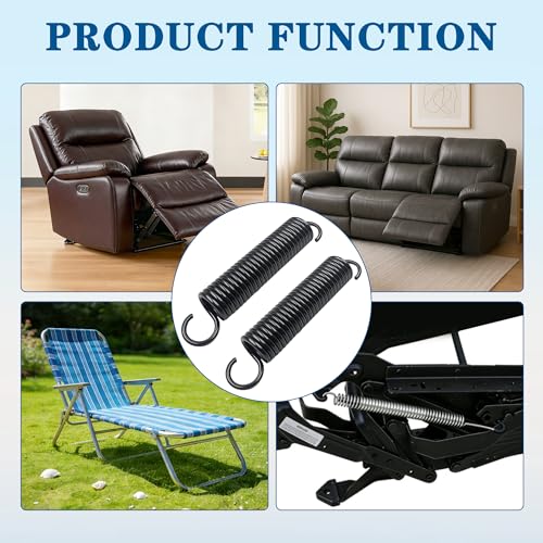2 pcs 4 7/8 inch Extension Springs for Power Recliner Lift Chair Couch