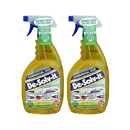 De-Solv-It Citrus Solution, Multi-Surface Cleaner & Degreaser 33 oz, 2 Pack