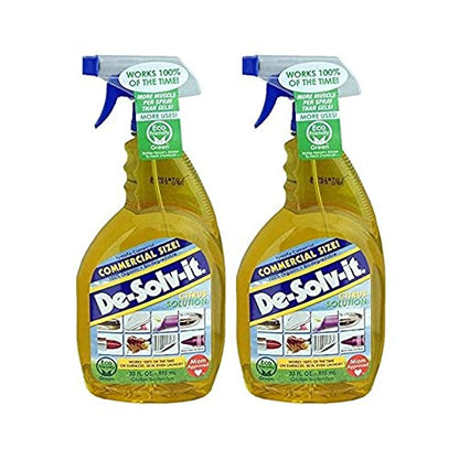De-Solv-It Citrus Solution, Multi-Surface Cleaner & Degreaser 33 oz, 2 Pack