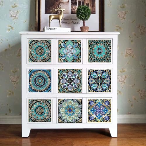 Moroccan Wall Stickers Peel and Stick Backsplash for Kitchen,Stick on Tiles