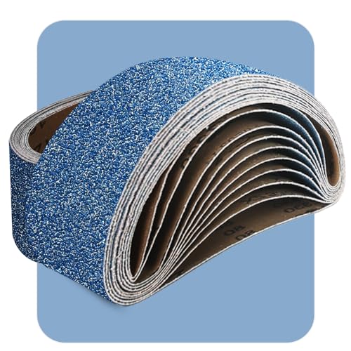 3x21 Inch Sanding Belts 20 Pcs 40 Grits Heavy Duty Belt Sander Zirconia Belt Sander Paper for Wood, Metal, Stainless Steel, Automotive, and Furniture - style: 40 Grits-20 PCS