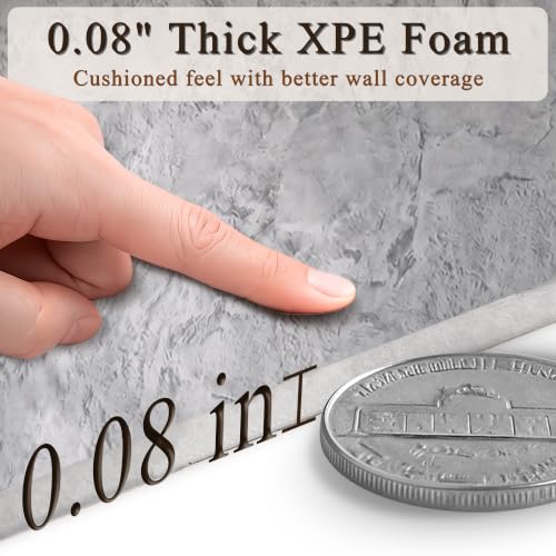 Light Gray Concrete Peel and Stick Wallpaper, 47.2 x 394 in - color: Light Gray Concrete, size: 47.2" x 394"