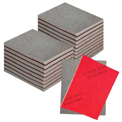 Sanding Sponge Set, 20 Pcs 500-600 Grit Sanding Block Pads - size: 500-600 x 20pcs