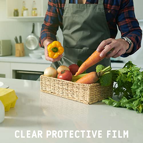 Clear Wall Protector Self Adhesive Kitchen Backsplash Protector - size: 17.7"W x 393"L