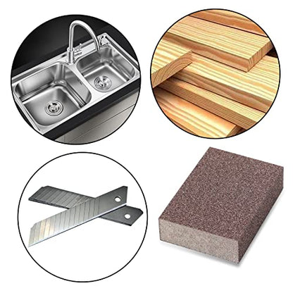 6Pcs Sanding Sponge 80 Grit Coarse Blocks for Metal Sanding Wood Sanding Brush Washable&Reusable N-G-001-80 - size: 80 Grit